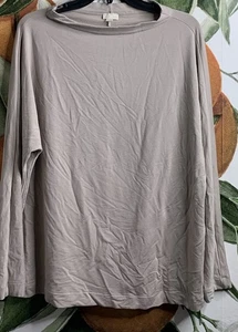 Top Hanro Large Lagen Look Gran Tamaño Cuello Simulado Manga Larga - Imagen 1 de 5