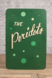 HERVORRAGEND SELTEN Vintage Jazz Ära Big Band klappbar Holz Notenständer-The Peridots - Bild 1 von 11