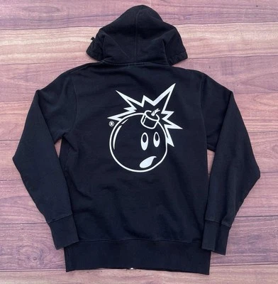 Chaqueta para hombre The Hundreds talla M negra cremallera completa sudadera con capucha Adam Bomb Skate Y2K THLA Foto 1 de 4