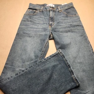 Wrangler Boys 14 Slim Bootcut Jeans Dark Wash Cotton Stretch 5WNBWWN - Picture 1 of 7