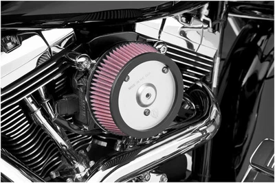 Arlen Ness Big Sucker Stage I Air Filter Kit for OEM Cover - Black Backing Plate - Image 1 of 4