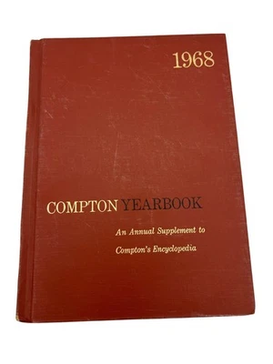1968 Compton Yearbook — Annual Supplement to Compton’s Encyclopedia, 614pp - Image 1 of 4