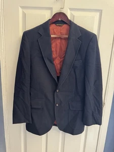 Field Brothers VTG Navy Elbow Patch Jacket Size 40, Sports Coat - Picture 1 of 5