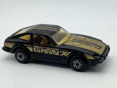 Vintage 1982 Matchbox Datsun 280ZX Turbo Diecast Car Black/Gold - Image 1 of 4