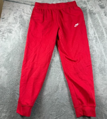 Pantalones de chándal Nike Club polar rojos talla grande L suéter con puños Foto 1 de 4
