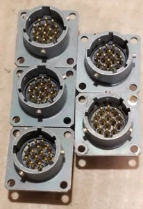 5x - Amphenol  PTB-12-14PS Metal Circular Connector - 14Pin - Picture 1 of 2
