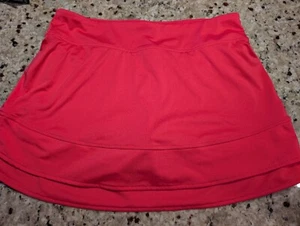 bcbg hot pink athletic skort size Medium, shorts under skirt - Picture 1 of 5