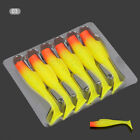 6pcs TPR Soft Lure 8 cm Rubber Fishing Lure Shad Swim baits Silicone Bait New DS