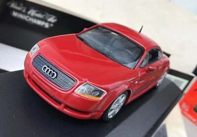 1/43  MINICHAMPS  AUDI TT Coupé , red,  1998 ,  Mi 430217221  mint,++  ! - Image 1 of 4