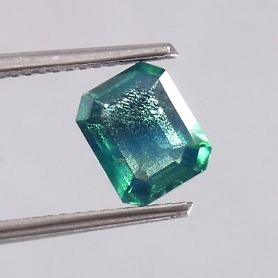 AAA 1.50CT Natural Bi-Color Australian Parti Sapphire Radiant Cut Loose Gemstone - Image 1 of 4