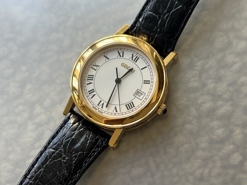 Orologio Uomo Gucci 7200M Vintage Quadrante Bianco GP Quarzo Media 34mm [U