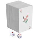 144Pcs/Set Mah Jong  Mahjong Chinese Playing Cards Game With 2Pcs Dices2349