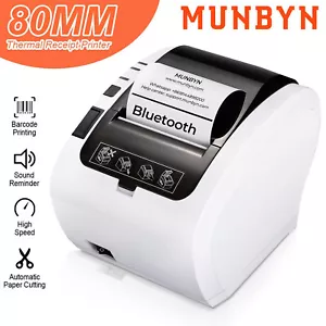 MUNBYN 80mm Kassendrucker Thermo Bondrucker Auto-Cutter für Windows Android - Bild 1 von 9