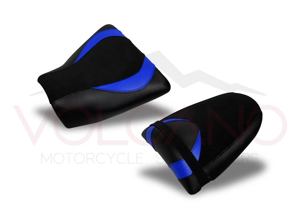 Capa de Assento FIT KAWASAKI Z750 Z1000 2003-2006 Design Vulcão AZUL C Antiderrapante - Imagem 1 de 4