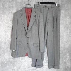 Brioni Herren Anzug 2B Futter Allover Muster Grau Tailored Sakko Hose Set-Up - Bild 1 von 15