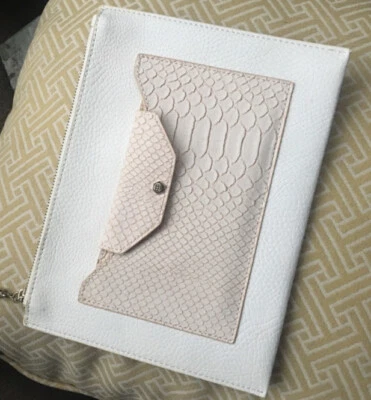 Bolso de mano Neiman Marcus blanco/rosa  Foto 1 de 4