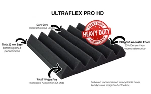 Uncompressed Pro-coustix Ultraflex Pro Wedge Tiles Advanced Acoustic Foam