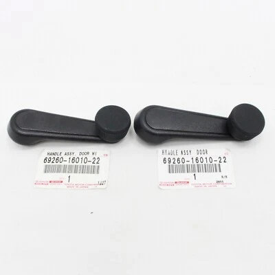 Juego de manivela de ventana de puerta delantera TOYOTA LAND CRUISER 69-86 FJ40 BJ40 genuino Foto 1 de 2