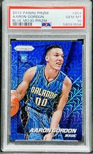 Aaron Gordon 2014-15 Panini Prizm Blue Mojo #254 Rookie RC Gem Mint PSA 10