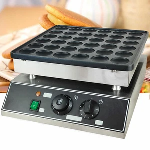 36 Griglie Mini Macchina per Cialde Elettrica Commerciale 1100W Pancake Olandese Panker Maker - Foto 1 di 19