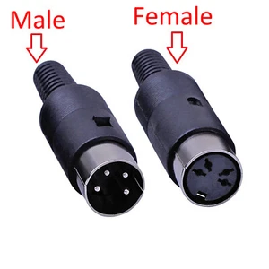 3/4/5/6/7/8P Pin Männlich/Weiblich DIN Stecker Sockel Lötklemmen Steckverbinder - Picture 1 of 11