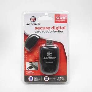 Targus Secure Digital Card Reader/Writer SDHC SD Compatible TGR-SD20 USB Cable - Picture 1 of 2