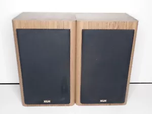 KLH Stereo Regallautsprecher AV33 140 Watt 8" Tieftöner Paar Holzgehäuse funktioniert - Bild 1 von 15