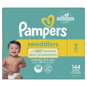 Procter & Gamble 484152789 Pampers Swaddlers Diapers, Soft and Absorbent, Size - Picture 1 of 6