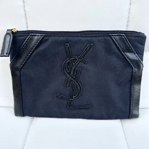 Yves Saint Laurent Small Black Parfums / Clutch / Cosmetic Pouch, Pre-Owned - Picture 1 of 6