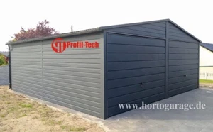 Metallgarage Blechgarage Zelthalle Mehrfachgarage Blechhalle Mehrzweckhalle KFZ. - Bild 1 von 3