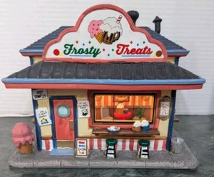 Lemax Frosty Shakes N Sundaes Lighted House Village 2015 Retired 55968 Flaw - Picture 1 of 14