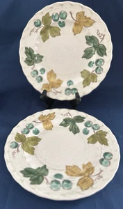 Metlox Vintage Vernon Ware Vineyard 11" Essteller 2er Set Made in USA Neuwertig! - Bild 1 von 5