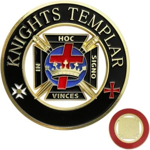 Caballeros Templarios Auto Emblema Coche con Pegatina Símbolo de Honor, Valor y Tradición - Imagen 1 de 7