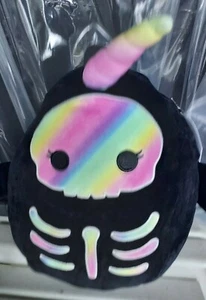 Scheletro arcobaleno Bufinda Narwhal 12" Squishmallow 2021 Halloween - Foto 1 di 2