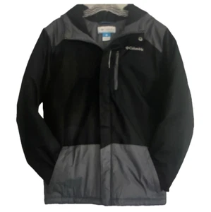 Columbia Sportswear Quilted Wind & Rain Resistant Jacket Blk/Gray Sz 14/16 - Picture 1 of 5