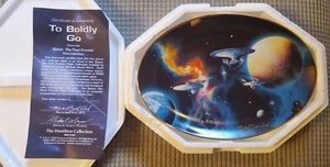 Star Trek Hamilton Collection 1996 COA To Bodly Go Space The Final Frontier - Bild 1 von 2