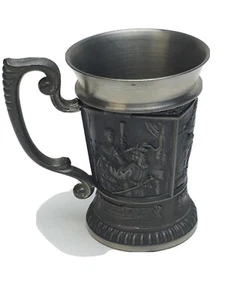 Pewter Shot Glass Mug Three Great Artists REMBRANDT HENDR SORG JAN STEEN Zinn - Picture 1 of 11