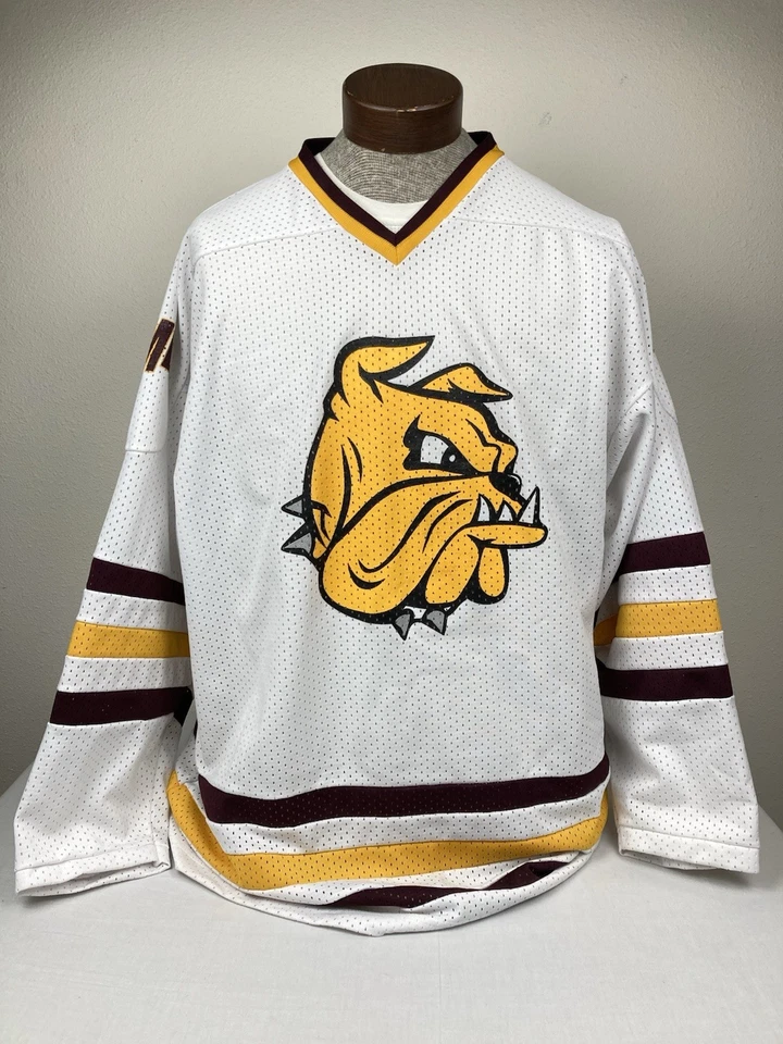 CAMISETA DE HOCKEY UNIVERSITARIA DE COLECCIÓN K1 UMD MINNESOTA DULUTH BULLDOGS PARA HOMBRE XL ¡HECHA EN EE. UU.! Foto 1 de 4