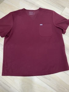Top FIGS Technical Collection Granate Hombre Talla XXL 3 Bolsillos Estilo TM3000 2XL - Imagen 1 de 6