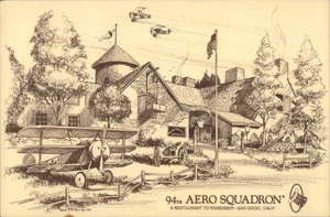 San Diego,CA 94th Aero Squadron Restaurant Montgomery Field Airport California - Picture 1 of 2