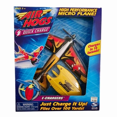 Vintage Air Hogs Quick Charge E Charger Micro Plane Spin Master NOS 1999 - Image 1 of 4