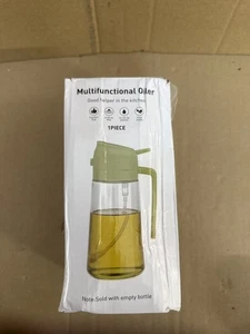Spruzzatore di Olio 2 in 1 per Olio da Cucina,470Ml Spruzzatore di Olio Scuro Bloccante della Luce,Uv Schu - Foto 1 di 6