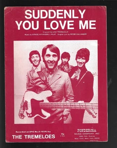 Partituras de colección The TREMELOES 1967 Suddenly You Love Me - Imagen 1 de 1