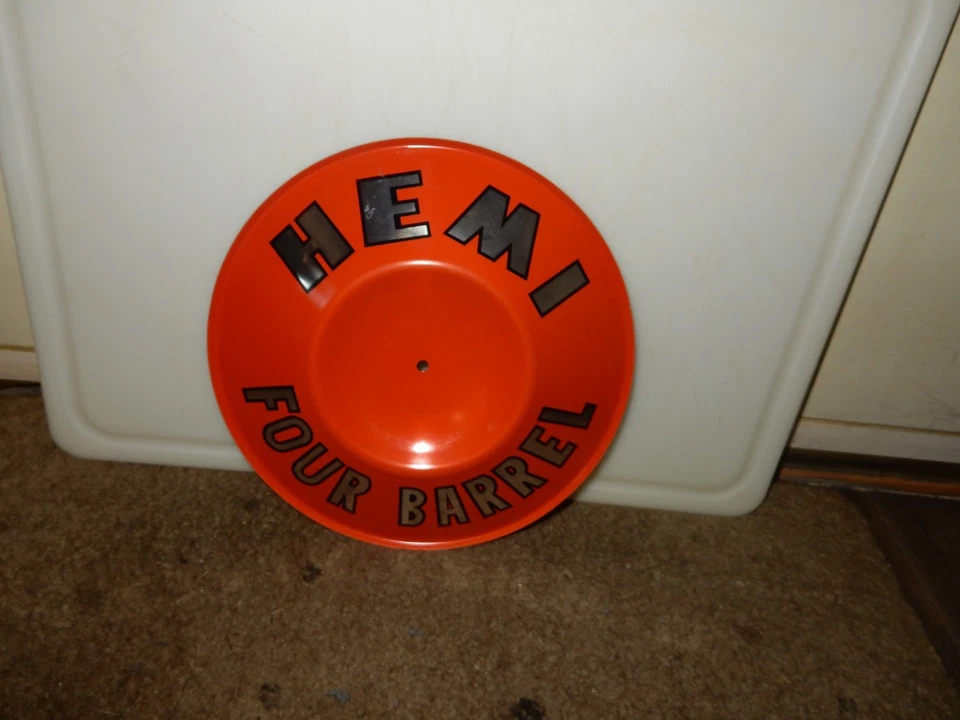 MOPAR DODGE PLYMOUTH HEMI CUATRO BARRILES FILTRO DE AIRE PASTEL CUBIERTA DE HOJALATA NOS Foto 1 de 1