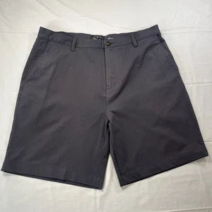 Adidas Shorts Mens 38 Gray Stretch Golf Casual Flat Front Chino - Picture 1 of 10