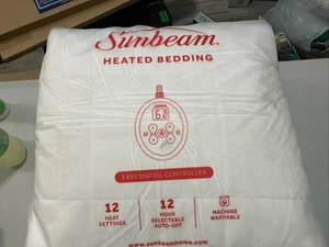 KING SIZE SUNBEAM HEATED BEDDING 12 HEAT SETTINGS - Picture 1 of 3