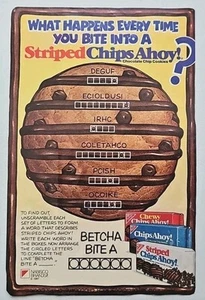 Chips Ahoy! Cookies Nabisco 1987 Original Print Ad - 6" X 9" - Picture 1 of 1