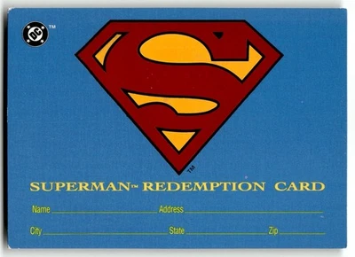 1993 Trading Card Superman #S5 Redemption Card Foil - Image 1 of 4