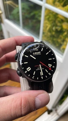 U-Boat 8770 Capsoil Doppioempo DLC GMT Mens Watch 45mm 10ATM - image 1 of 4