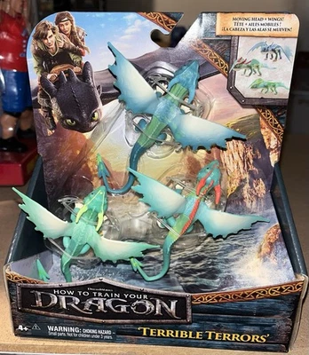 How to Train Your Dragon TERRIBLE TERRORS Pack de 3 Set de Acción en Vivo - NUEVO RARO Foto 1 de 2